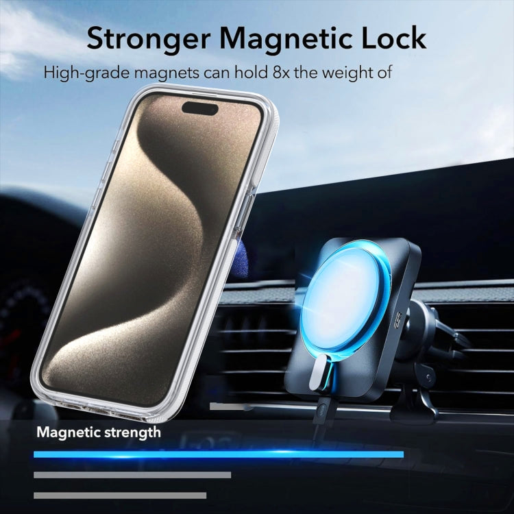 For iPhone 16e Dual-Color Gradient Discolor MagSafe Phone Case(White) - iPhone 16e Cases by PMC TechLife | Online Shopping South Africa | PMC TechLife | Buy Now Pay Later Mobicred