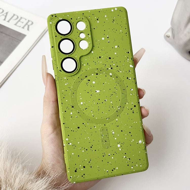 For Samsung Galaxy S25 Ultra 5G Starry Sky TPU Shockproof MagSafe Phone Case(Green) - Galaxy S25 Ultra 5G Cases by PMC Jewellery | Online Shopping South Africa | PMC Jewellery | Buy Now Pay Later Mobicred