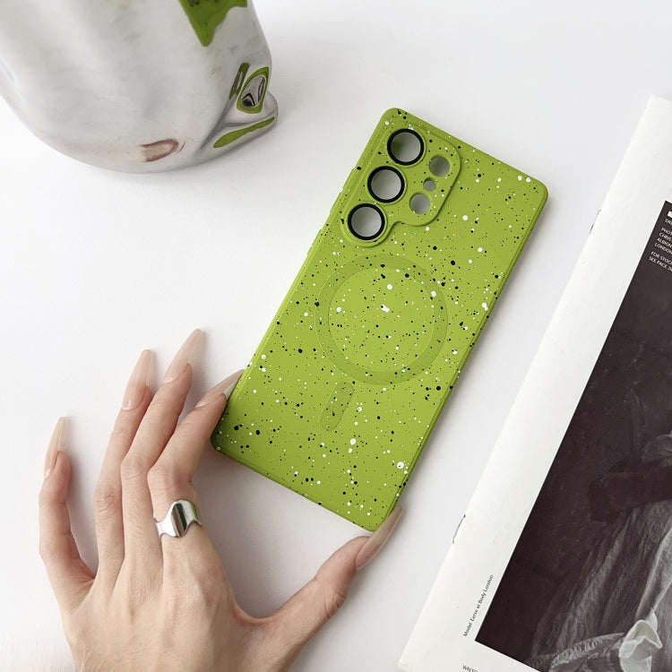 For Samsung Galaxy S25 Ultra 5G Starry Sky TPU Shockproof MagSafe Phone Case(Green) - Galaxy S25 Ultra 5G Cases by PMC Jewellery | Online Shopping South Africa | PMC Jewellery | Buy Now Pay Later Mobicred