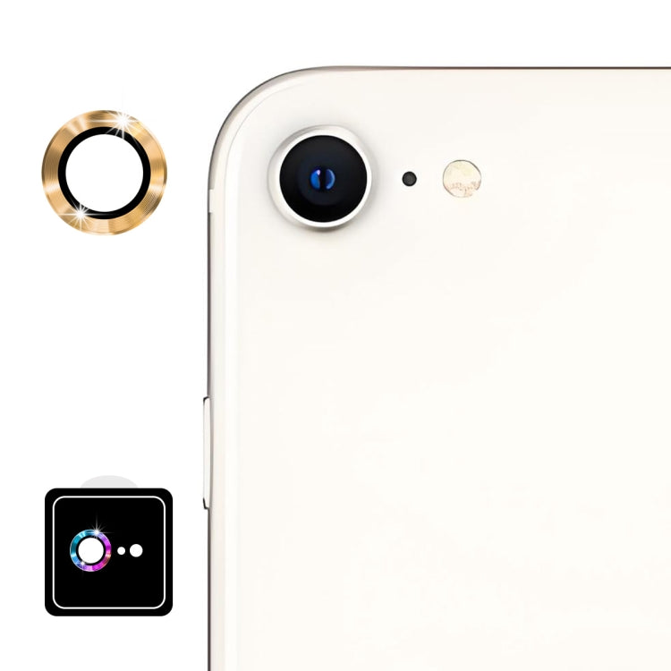 For iPhone 16e ENKAY 9H Rear Lens Aluminium Alloy Tempered Glass Film(Golden) - iPhone 16e Tempered Glass by ENKAY | Online Shopping South Africa | PMC TechLife | Buy Now Pay Later Mobicred