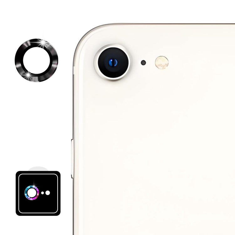 For iPhone 16e ENKAY 9H Rear Lens Aluminium Alloy Tempered Glass Film(Black) - iPhone 16e Tempered Glass by ENKAY | Online Shopping South Africa | PMC TechLife | Buy Now Pay Later Mobicred