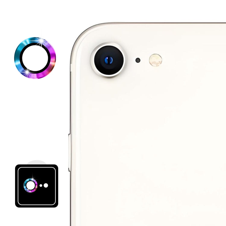 For iPhone 16e ENKAY 9H Rear Lens Aluminium Alloy Tempered Glass Film(Colorful) - iPhone 16e Tempered Glass by ENKAY | Online Shopping South Africa | PMC TechLife | Buy Now Pay Later Mobicred