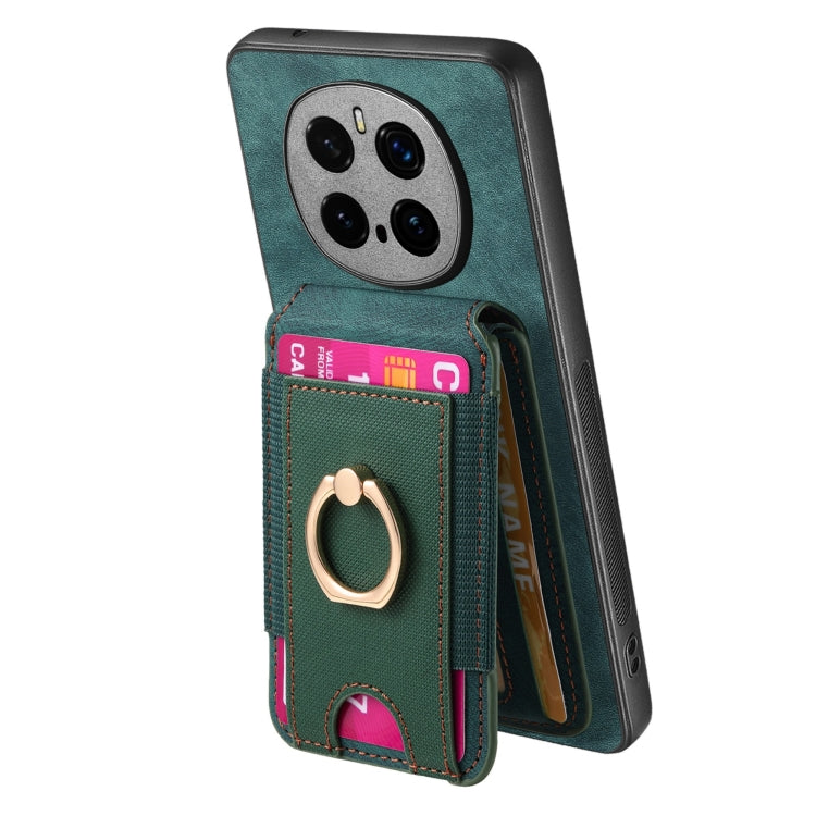 For Honor Magic7 Pro Retro Splitable Magnetic Stand Card Bag Leather Phone Case(Green) - Honor Cases by PMC TechLife | Online Shopping South Africa | PMC TechLife | Buy Now Pay Later Mobicred