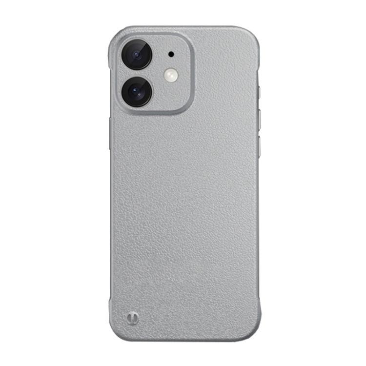For iPhone 11 Frameless Litchi Texture PC Phone Case(Titanium Silver) - iPhone 11 Cases by PMc TechLife | Online Shopping South Africa | PMc TechLife | Buy Now Pay Later Mobicred