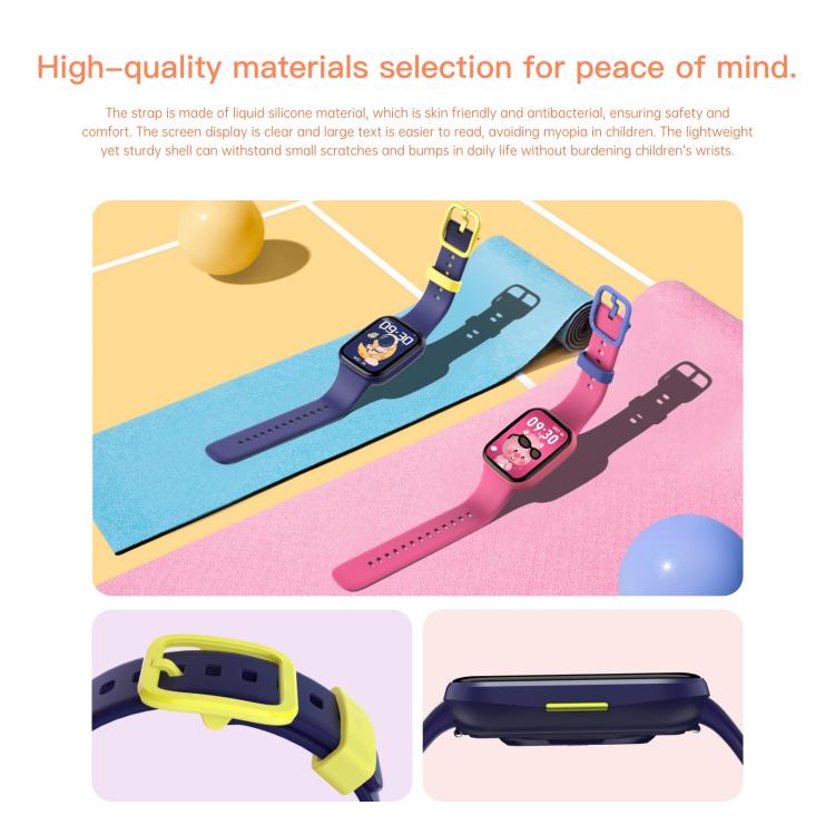 Wish 6 1.69 inch TFT Color Screen IP68 Waterproof Children Companion Smart Watch(Purple) - free shipping - PMC TechLife - Order now!