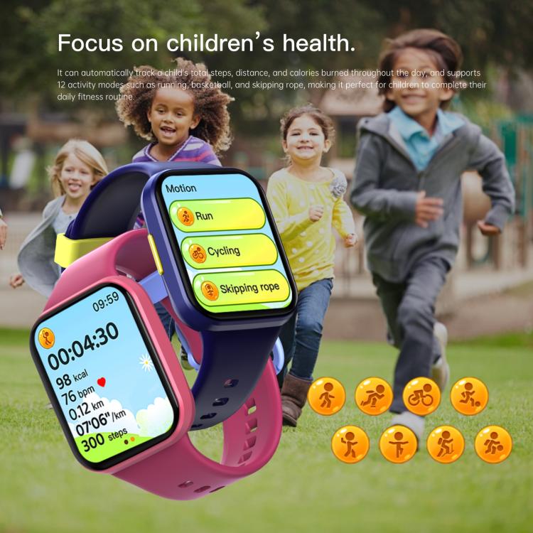Wish 6 1.69 inch TFT Color Screen IP68 Waterproof Children Companion Smart Watch(Pink) - Smart Watches by PMC TechLife | Online Shopping South Africa | PMC TechLife | Buy Now Pay Later Mobicred