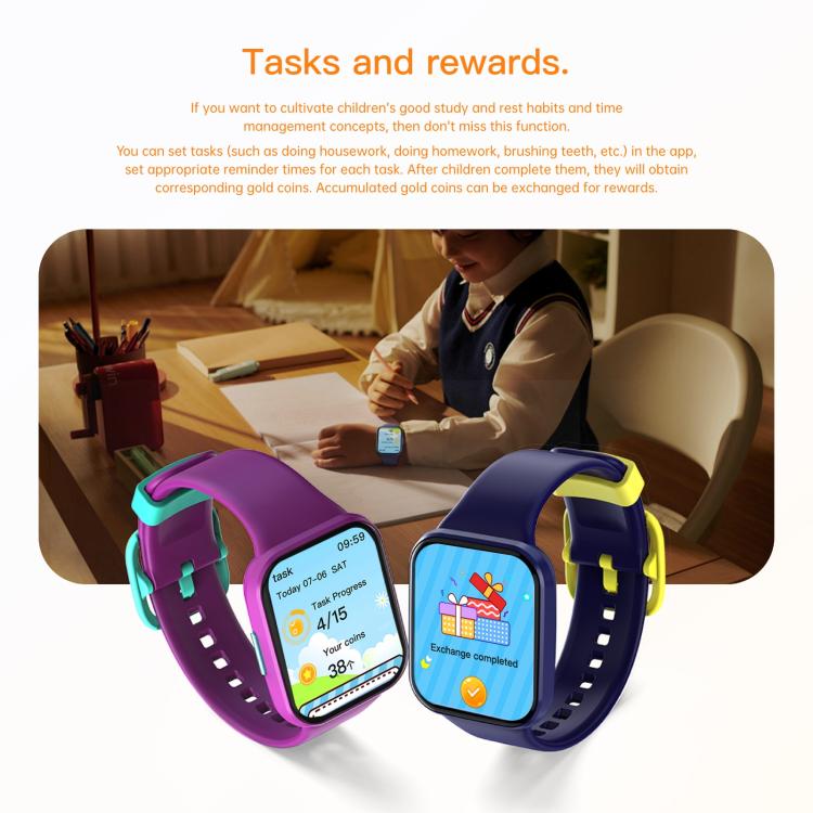 Wish 6 1.69 inch TFT Color Screen IP68 Waterproof Children Companion Smart Watch(Pink) - Smart Watches by PMC TechLife | Online Shopping South Africa | PMC TechLife | Buy Now Pay Later Mobicred