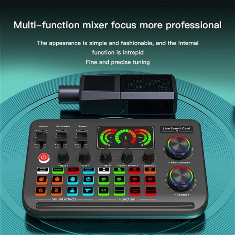 F996 Max Live Streaming / Gaming / Singing Audio Mixer USB Microphone Sound Card - Live Sound Effects Processors by PMC TechLife | Online Shopping South Africa | PMC TechLife | Buy Now Pay Later Mobicred