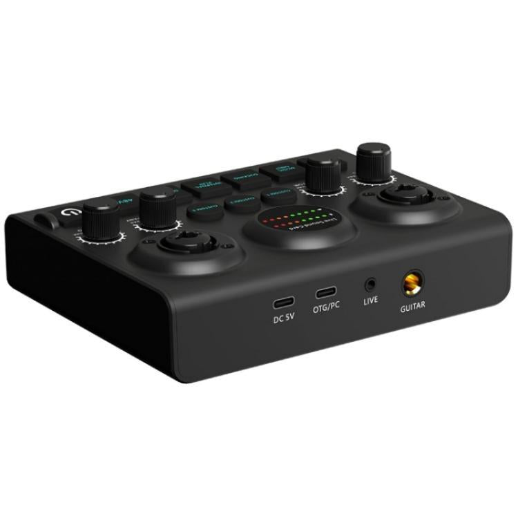 F10 48V Live Streaming Sound Card Audio Mixer Phantom Power Mixer - Live Sound Effects Processors by PMC TechLife | Online Shopping South Africa | PMC TechLife | Buy Now Pay Later Mobicred