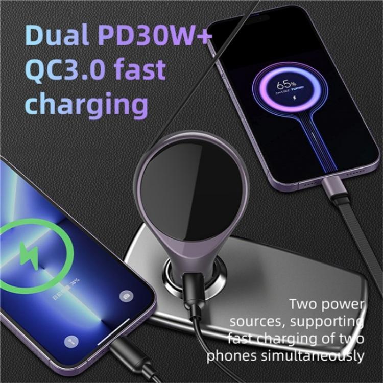 K1 With Retractable Cable Car Charger Type-C PD 20W Fast Charging Adapter - Car Charger by PMC TechLife | Online Shopping South Africa | PMC TechLife | Buy Now Pay Later Mobicred