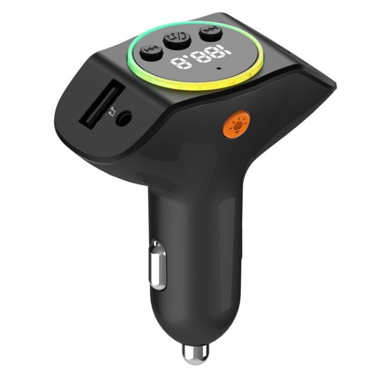 C8 Bluetooth 5.3 Receiver Hands-Free Calling with AUX Port Dual USB Port Car Charger(Black) - Bluetooth Car Kits by PMC TechLife | Online Shopping South Africa | PMC TechLife | Buy Now Pay Later Mobicred