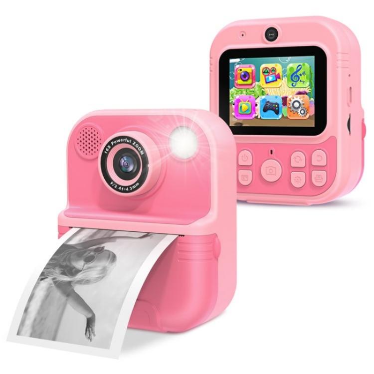 E8 2.4 Inch Screen Photo Printing Video Recorder Multifunctional Kids Dual Lens Camera(Pink) - Children Cameras by PMC TechLife | Online Shopping South Africa | PMC TechLife | Buy Now Pay Later Mobicred