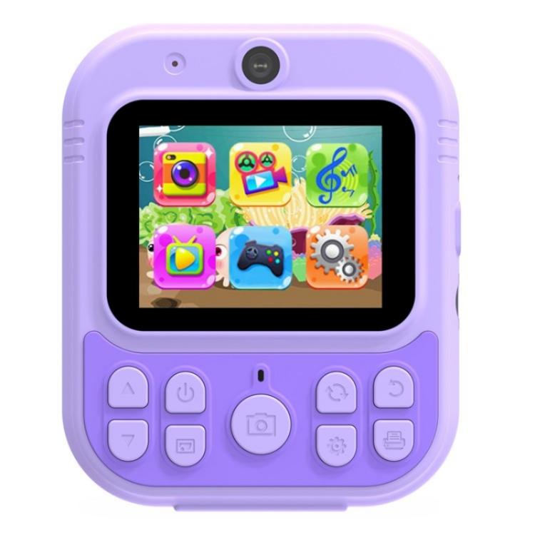 E8 2.4 Inch Screen Photo Printing Video Recorder Multifunctional Kids Dual Lens Camera(Purple) - free shipping - PMC TechLife - Order now!