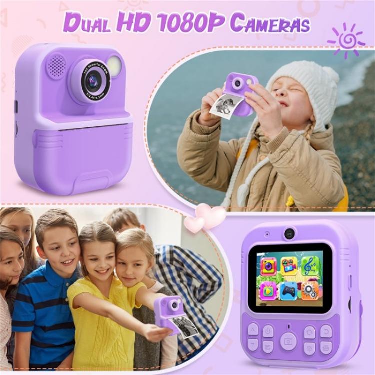 E8 2.4 Inch Screen Photo Printing Video Recorder Multifunctional Kids Dual Lens Camera(Blue) - Children Cameras by PMC TechLife | Online Shopping South Africa | PMC TechLife | Buy Now Pay Later Mobicred