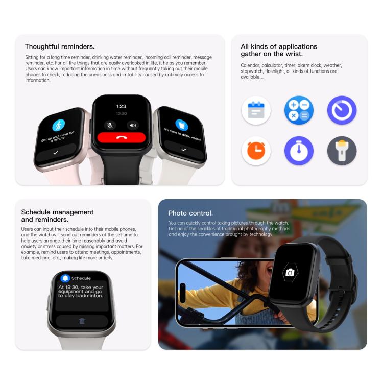 Q23 Pro 1.83 inch Color Screen IP68 Waterproof Bluetooth Call Smart Watch, Support Health Monitoring(Wine Red) - Smart Watches by PMC TechLife | Online Shopping South Africa | PMC TechLife | Buy Now Pay Later Mobicred
