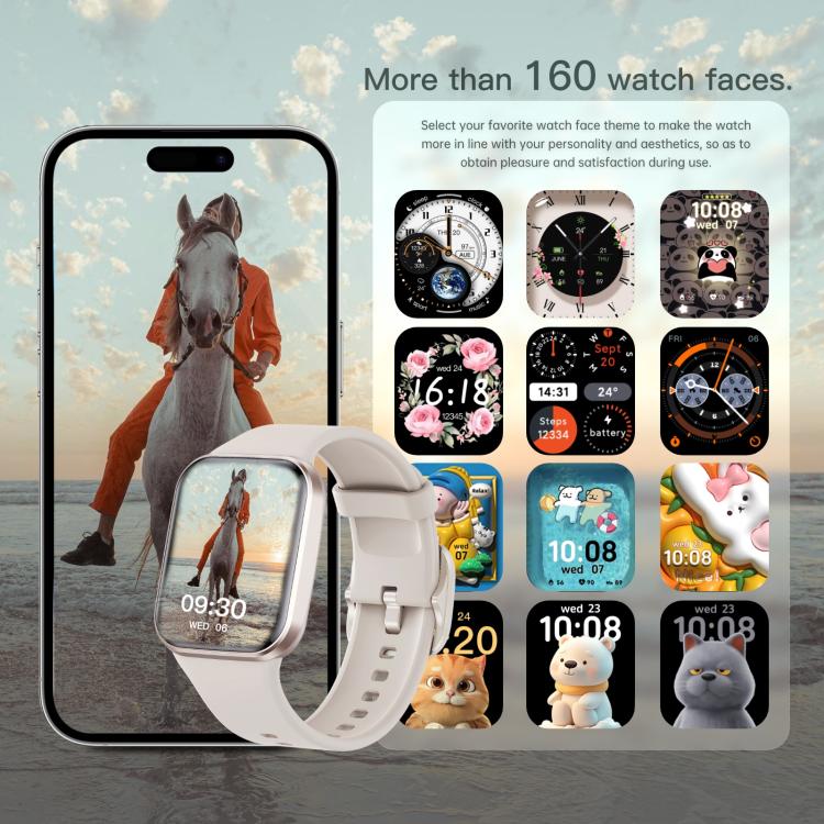 Q23 Pro 1.83 inch Color Screen IP68 Waterproof Bluetooth Call Smart Watch, Support Health Monitoring(Pink) - Smart Watches by PMC TechLife | Online Shopping South Africa | PMC TechLife | Buy Now Pay Later Mobicred