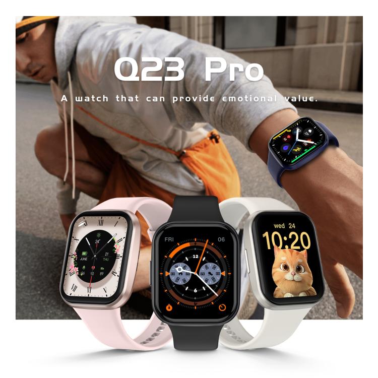 Q23 Pro 1.83 inch Color Screen IP68 Waterproof Bluetooth Call Smart Watch, Support Health Monitoring(White) - Smart Watches by PMC TechLife | Online Shopping South Africa | PMC TechLife | Buy Now Pay Later Mobicred