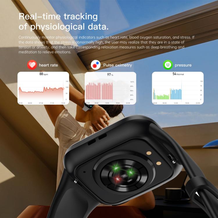 Q23 Pro 1.83 inch Color Screen IP68 Waterproof Bluetooth Call Smart Watch, Support Health Monitoring(Wine Red) - Smart Watches by PMC TechLife | Online Shopping South Africa | PMC TechLife | Buy Now Pay Later Mobicred