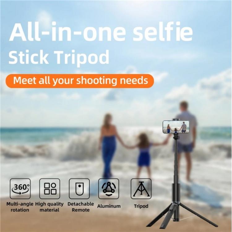 JMARY KT-259 360 Degree Rotating Phone Clip Retractable Selfie Stick Tripod - free shipping - PMC TechLife - Order now!