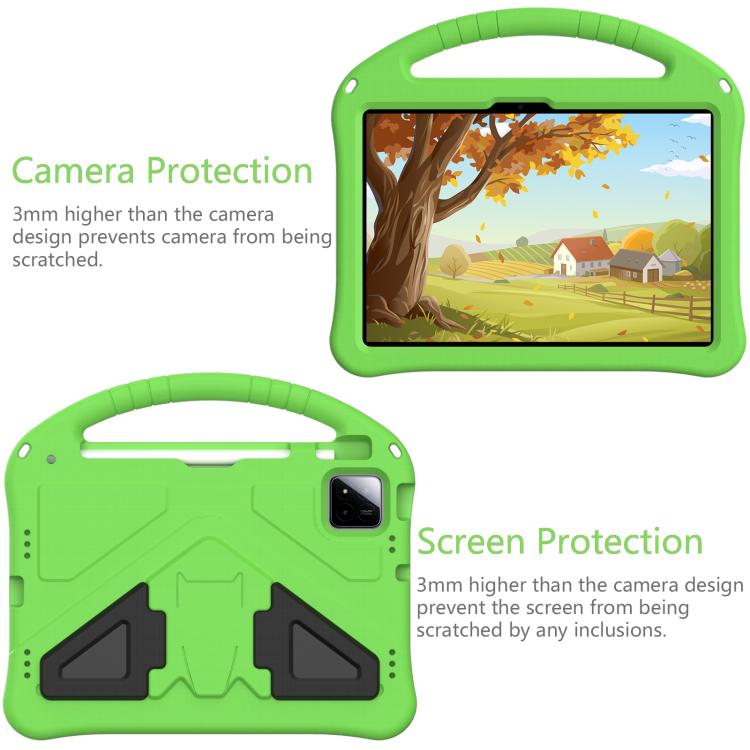 For onn. Tablet Pro 11 2024 EVA Shockproof Tablet Case with Holder(Green) - Others by PMC TechLife | Online Shopping South Africa | PMC TechLife | Buy Now Pay Later Mobicred