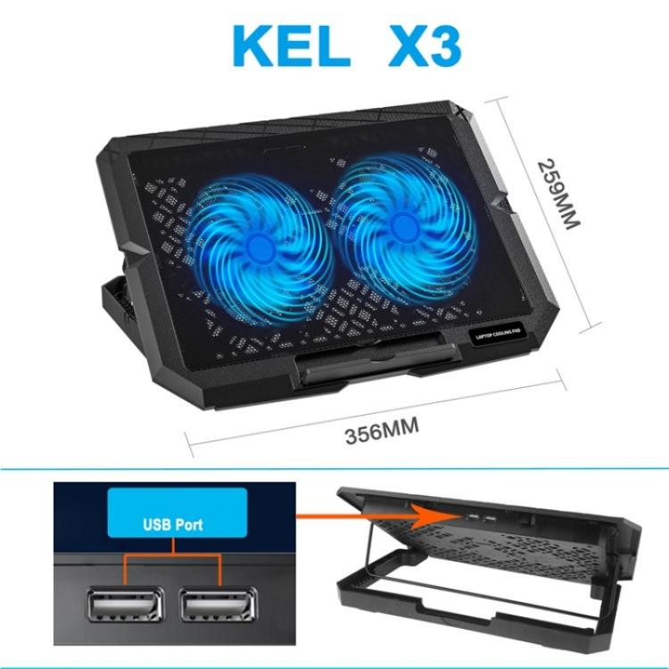 X3 Dual 14cm Fans 7-speed USB Powered Height Adjustable Laptop Cooling Pad - free shipping - PMC TechLife - Order now!