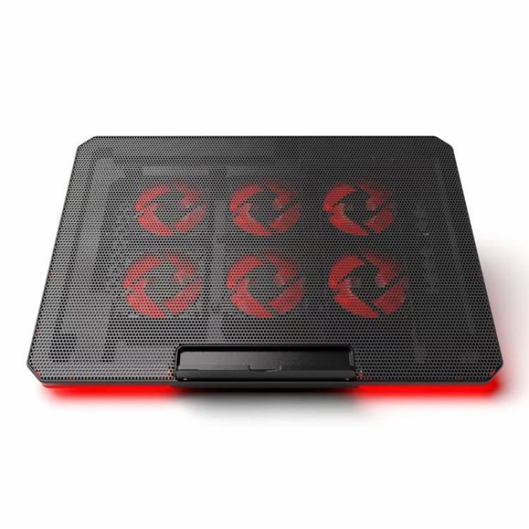 X8 Adjustable Height Notebook Cooler Foldable Laptop Stand 6 ARGB Fans Cooling Pad - Cooling Pads by PMC TechLife | Online Shopping South Africa | PMC TechLife | Buy Now Pay Later Mobicred