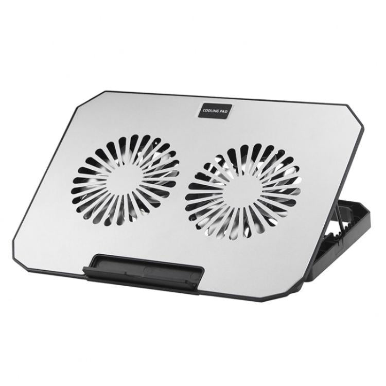N22 Dual USB Ports Adjustable Laptop Stand Portable Cooling Pad with Phone Holder - Cooling Pads by PMC TechLife | Online Shopping South Africa | PMC TechLife | Buy Now Pay Later Mobicred