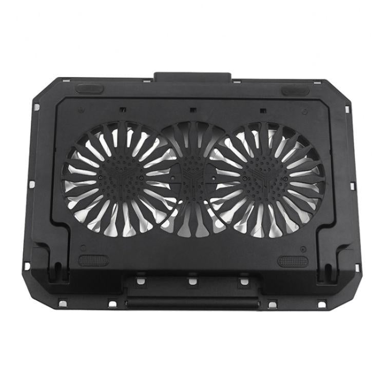 N22 Dual USB Ports Adjustable Laptop Stand Portable Cooling Pad with Phone Holder - Cooling Pads by PMC TechLife | Online Shopping South Africa | PMC TechLife | Buy Now Pay Later Mobicred