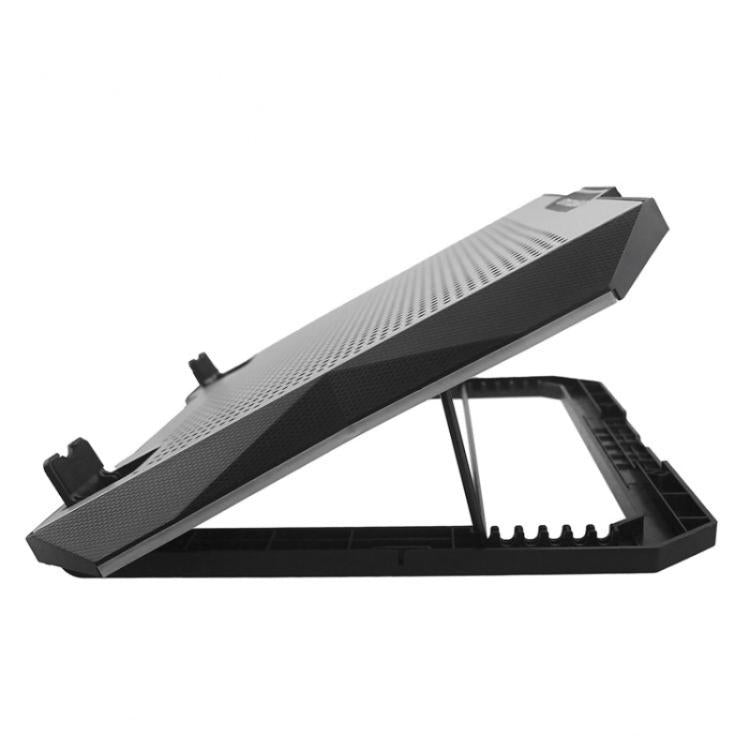 S608 RGB Light 8 Silent Fans Adjustable Height Stand Laptop Cooling Pad with Phone Holder - Cooling Pads by PMC TechLife | Online Shopping South Africa | PMC TechLife | Buy Now Pay Later Mobicred