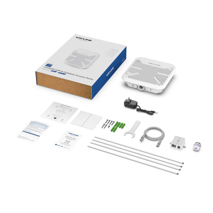 WAVLINK WN573HP3 Built-In 12dBi Directional Antenna Outdoor AX3000 Dual Band Repeater, Plug:EU Plug - free shipping - PMC TechLife - Order now!