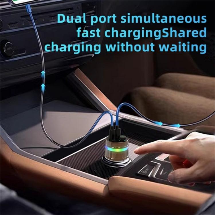 C74 Bluetooth 5.3 Car Charger PD 30W Fast Charging  with Digital Display - Car Charger by PMc TechLife | Online Shopping South Africa | PMc TechLife | Buy Now Pay Later Mobicred