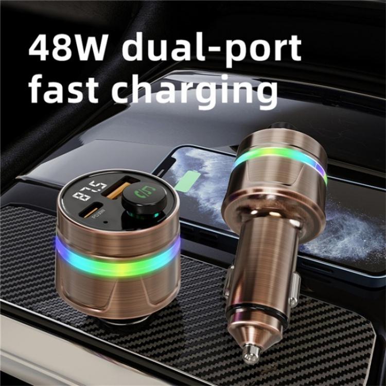 C74 Bluetooth 5.3 Car Charger PD 30W Fast Charging  with Digital Display - Car Charger by PMc TechLife | Online Shopping South Africa | PMc TechLife | Buy Now Pay Later Mobicred