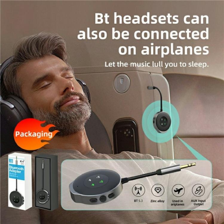 W11 Wireless Music Streaming Audio Adapter 2-in-1 Car Bluetooth 5.3 Transmitter Receiver - free shipping - PMc TechLife - Order now!