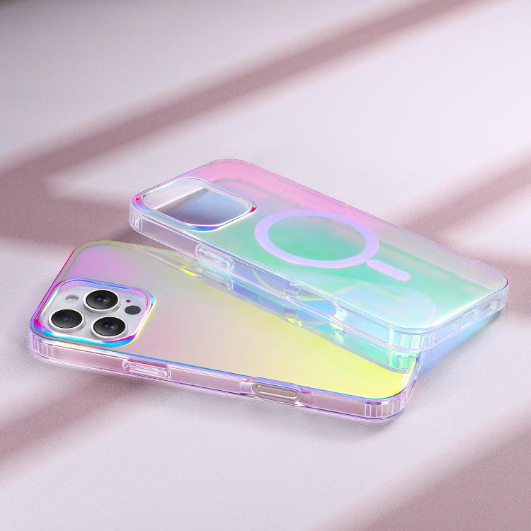 For iPhone 16e Laser Engraved Texture MagSafe Phone Case(Vertical Stripes) - iPhone 16e Cases by PMC TechLife | Online Shopping South Africa | PMC TechLife | Buy Now Pay Later Mobicred