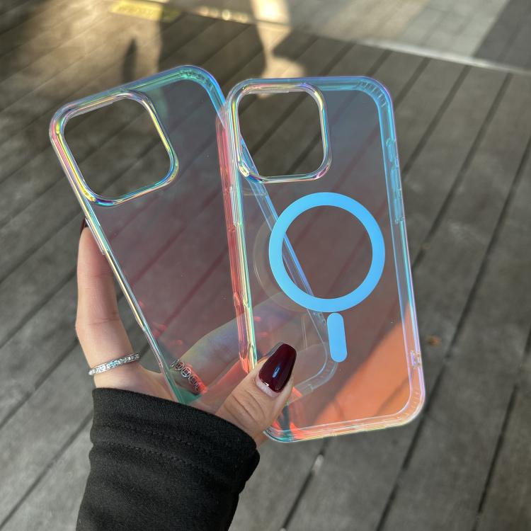 For iPhone 16e Laser Engraved Texture MagSafe Phone Case(Vertical Stripes) - iPhone 16e Cases by PMC TechLife | Online Shopping South Africa | PMC TechLife | Buy Now Pay Later Mobicred