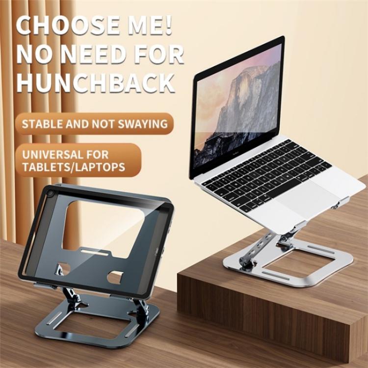 J30 Portable Desktop Adjustable Foldable Alloy Steel Laptop Cooling Stand(Grey) - Laptop Stand by PMC TechLife | Online Shopping South Africa | PMC TechLife | Buy Now Pay Later Mobicred