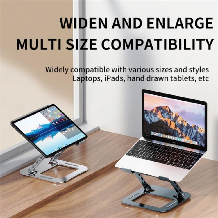 J30 Portable Desktop Adjustable Foldable Alloy Steel Laptop Cooling Stand(Silver) - Laptop Stand by PMC TechLife | Online Shopping South Africa | PMC TechLife | Buy Now Pay Later Mobicred
