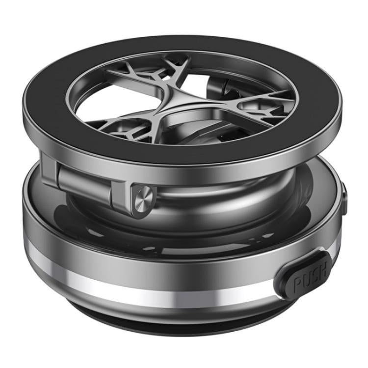 C6 Adjustable Folding Rotating Car Stand Vacuum Suction Cup Magnetic Phone Holder(Silver) - Wireless Charger Holders by PMc TechLife | Online Shopping South Africa | PMc TechLife | Buy Now Pay Later Mobicred