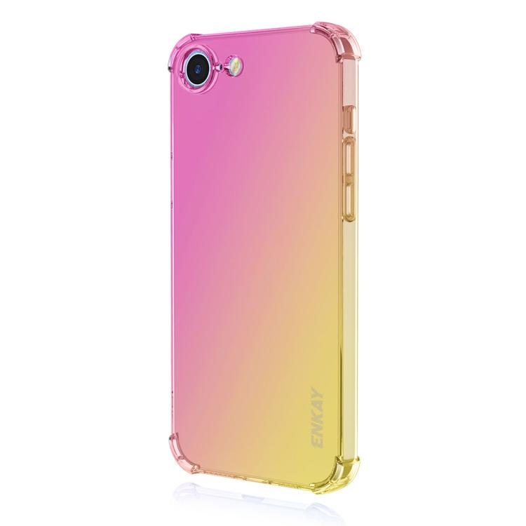 For iPhone 16e ENKAY Hat-Prince Gradient Airbag TPU Phone Case(Pink Gold) - free shipping - PMC TechLife - Order now!