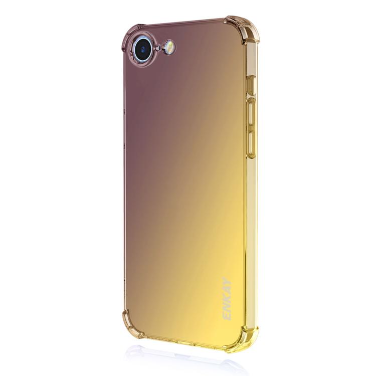 For iPhone 16e ENKAY Hat-Prince Gradient Airbag TPU Phone Case(Purple Gold) - free shipping - PMC TechLife - Order now!