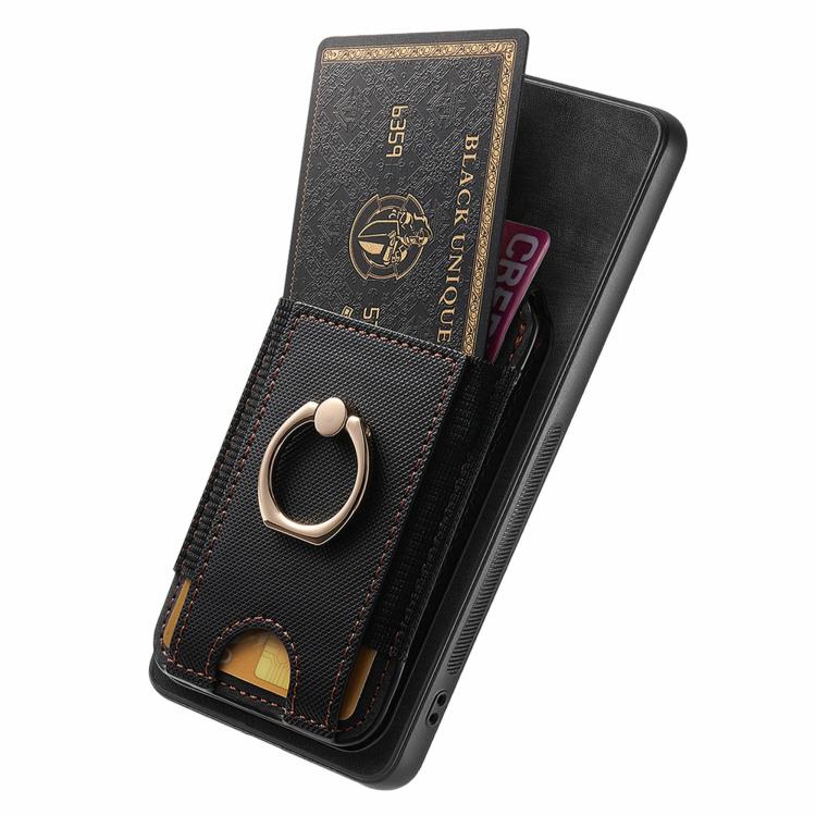 For Motorola Moto G Power 5G 2024 Retro Splitable Magnetic Stand Card Bag Leather Phone Case(Black) - Motorola Cases by PMC TechLife | Online Shopping South Africa | PMC TechLife | Buy Now Pay Later Mobicred