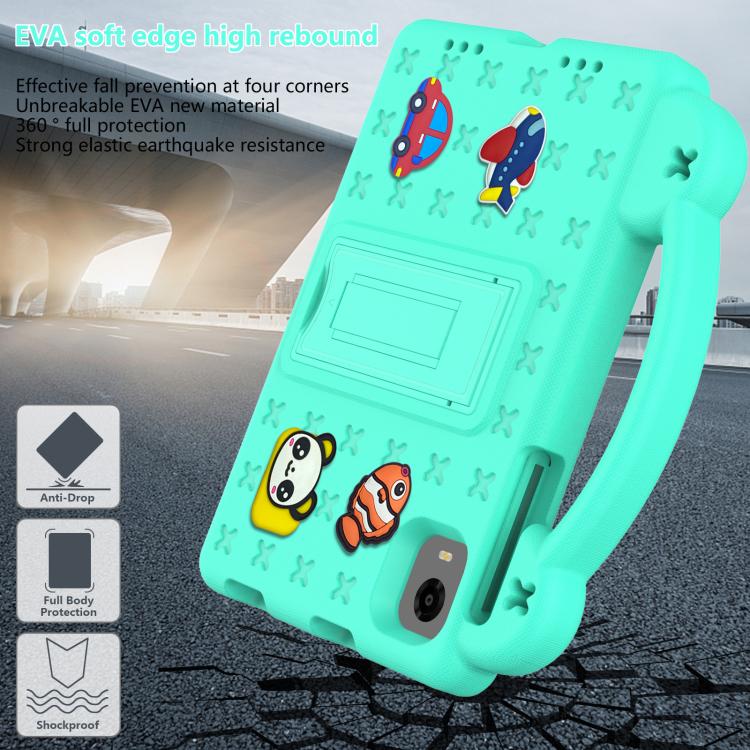 For Alldocube iPlay 60 Mini Pro Handle Kickstand Children EVA Shockproof Tablet Case(Mint Green) - CUBE by PMC TechLife | Online Shopping South Africa | PMC TechLife | Buy Now Pay Later Mobicred