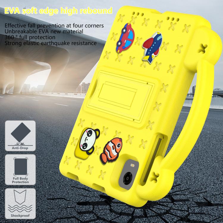 For Alldocube iPlay 60 Mini Pro Handle Kickstand Children EVA Shockproof Tablet Case(Yellow) - CUBE by PMC TechLife | Online Shopping South Africa | PMC TechLife | Buy Now Pay Later Mobicred