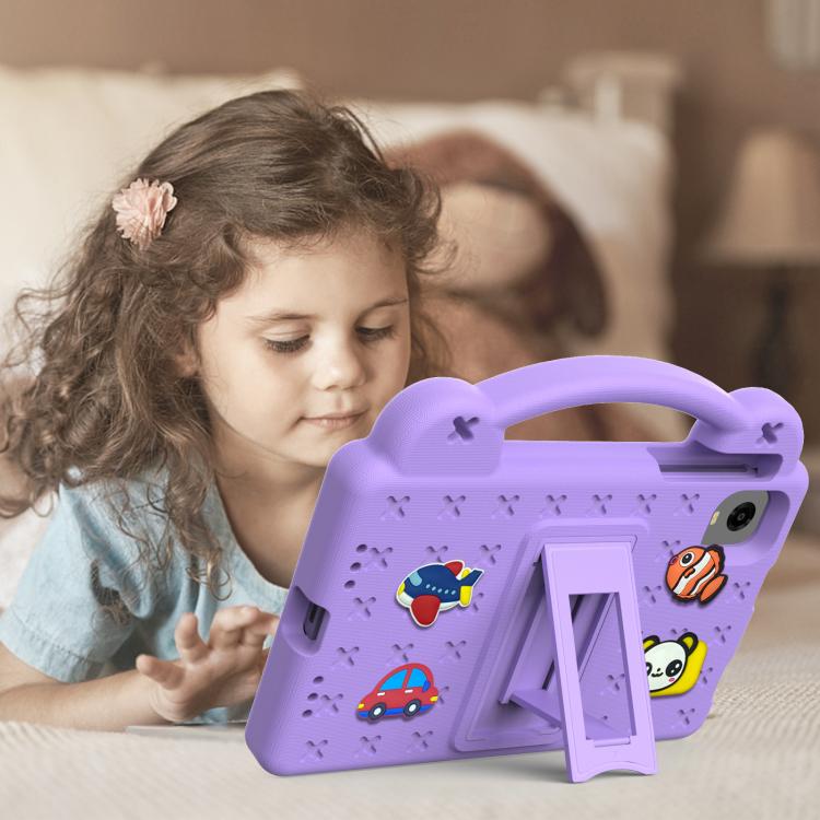 For Alldocube iPlay Mini 2 2024 Handle Kickstand Children EVA Shockproof Tablet Case(Light Purple) - CUBE by PMC TechLife | Online Shopping South Africa | PMC TechLife | Buy Now Pay Later Mobicred