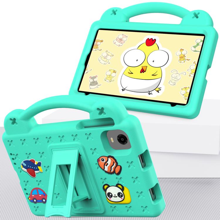 For Alldocube iPlay 60 Mini Turbo 2024 Handle Kickstand Children EVA Shockproof Tablet Case(Mint Green) - CUBE by PMC TechLife | Online Shopping South Africa | PMC TechLife | Buy Now Pay Later Mobicred