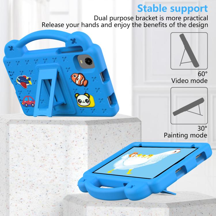 For Alldocube iPlay 60 Mini Turbo 2024 Handle Kickstand Children EVA Shockproof Tablet Case(Sky Blue) - CUBE by PMC TechLife | Online Shopping South Africa | PMC TechLife | Buy Now Pay Later Mobicred