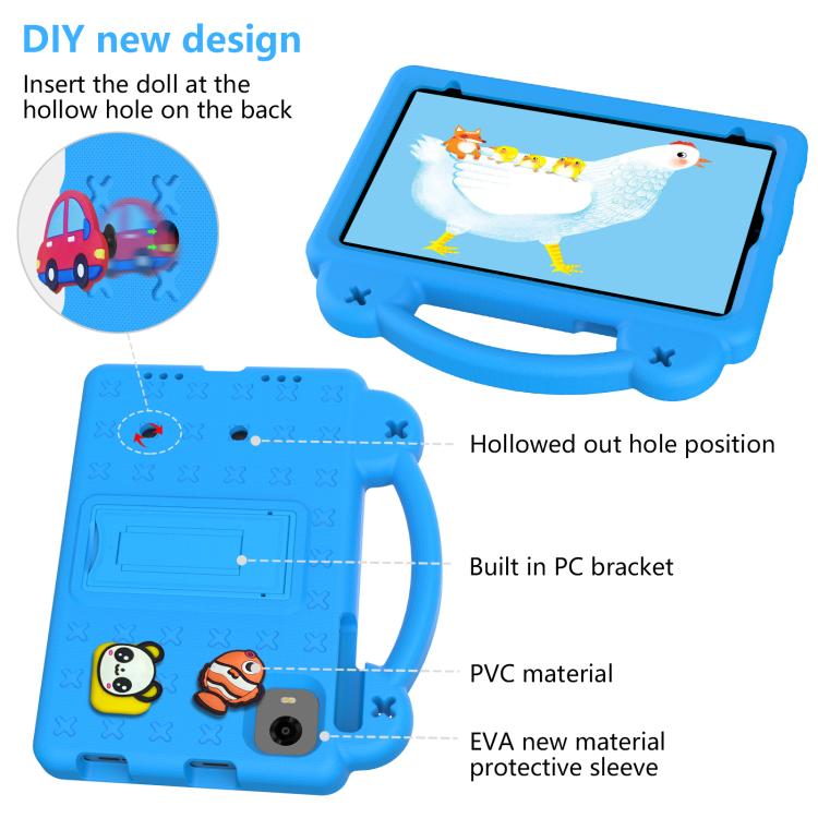 For Alldocube iPlay 60 Mini Turbo 2024 Handle Kickstand Children EVA Shockproof Tablet Case(Sky Blue) - CUBE by PMC TechLife | Online Shopping South Africa | PMC TechLife | Buy Now Pay Later Mobicred