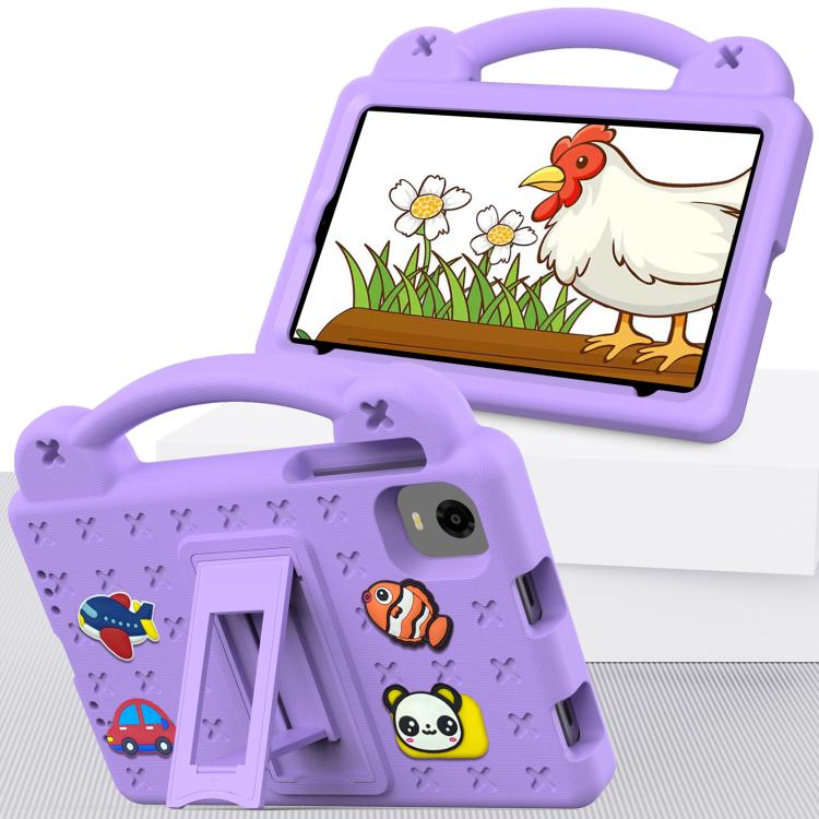 For Alldocube iPlay 60 Mini Turbo 2024 Handle Kickstand Children EVA Shockproof Tablet Case(Light Purple) - CUBE by PMC TechLife | Online Shopping South Africa | PMC TechLife | Buy Now Pay Later Mobicred