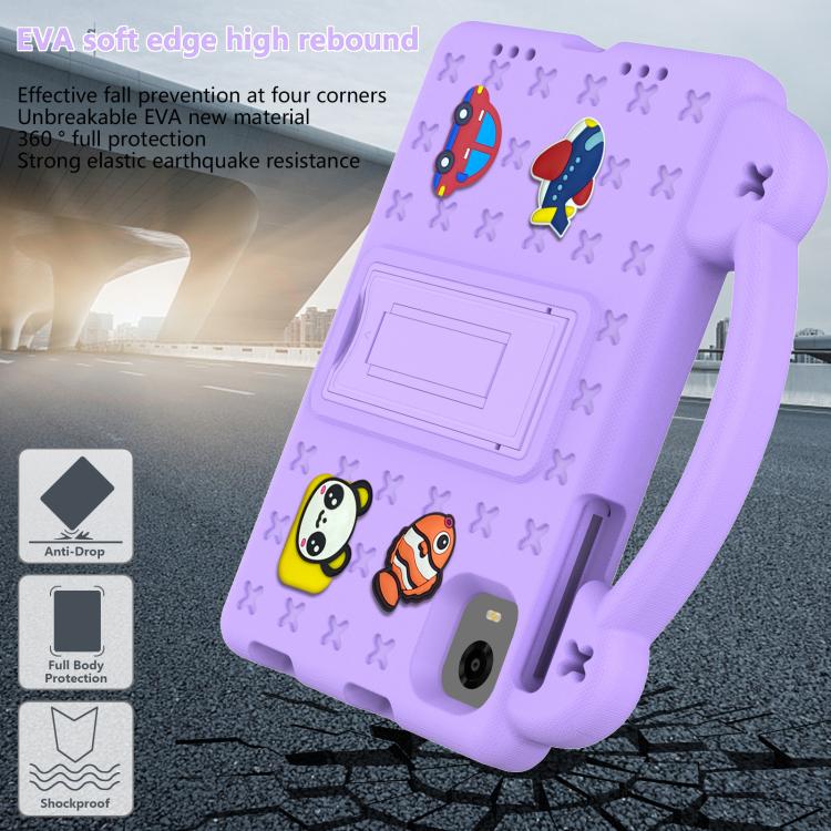 For Alldocube iPlay 60 Mini Turbo 2024 Handle Kickstand Children EVA Shockproof Tablet Case(Light Purple) - CUBE by PMC TechLife | Online Shopping South Africa | PMC TechLife | Buy Now Pay Later Mobicred