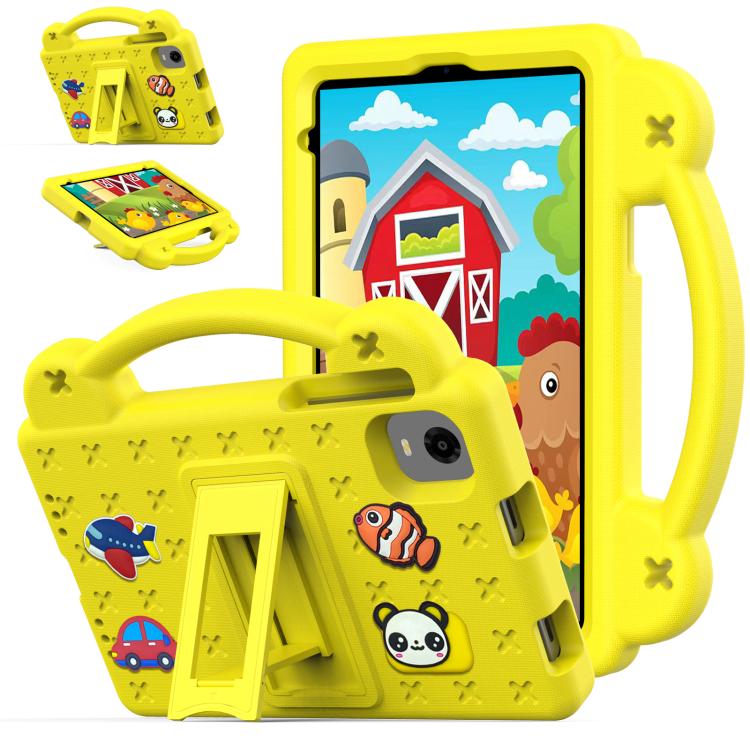 For Alldocube iPlay 60 Mini Turbo 2024 Handle Kickstand Children EVA Shockproof Tablet Case(Yellow) - CUBE by PMC TechLife | Online Shopping South Africa | PMC TechLife | Buy Now Pay Later Mobicred